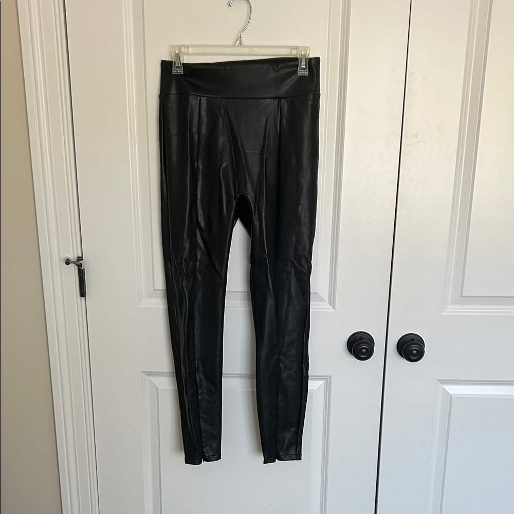 Abercrombie and Fitch Black Faux Leather Leggings